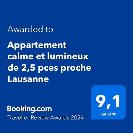 Appartement Calme Et Lumineux De 2,5 Pces Proche Lausanne Ecublens  Extérieur photo