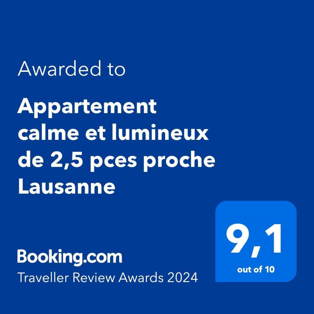 Appartement Calme Et Lumineux De 2,5 Pces Proche Lausanne Ecublens  Extérieur photo